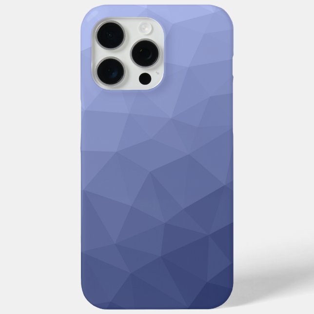 Funda De Case-Mate Para iPhone Patrón geométrico de malla con gradiente ombre azu (Reverso )