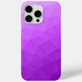 Funda Para iPhone 15 Pro Max Patrón geométrico de malla con gradiente ombre púr