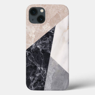 Funda Para iPhone 13 Patrón geométrico de mármol