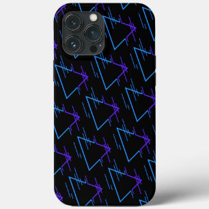 Funda Para iPhone 13 Pro Max Patrón geométrico de neón retro 2