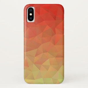 Funda Para iPhone X Patrón geométrico de polígono abstracto genial