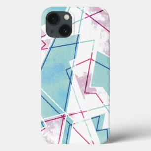 Funda Para iPhone 13 Patrón geométrico desteñido