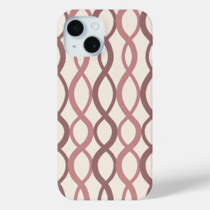 Funda Para iPhone 15 Patrón geométrico entrelazado-Minimalista moderno