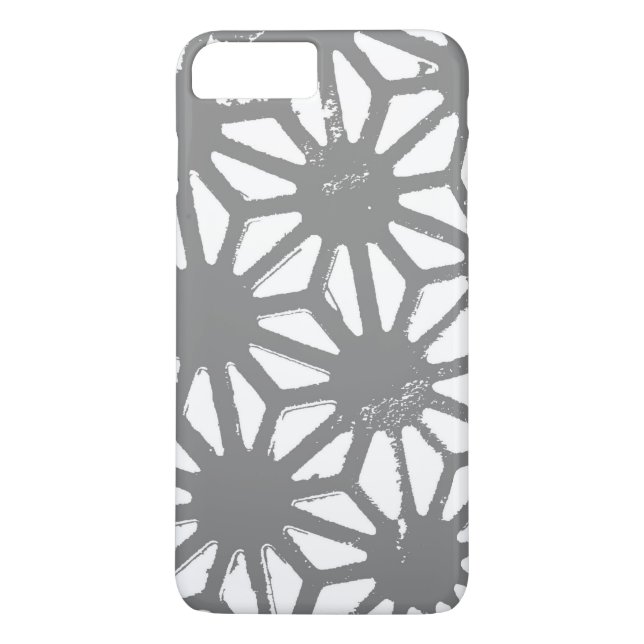 Funda De Case-Mate Para iPhone Patrón geométrico gris (Reverso)
