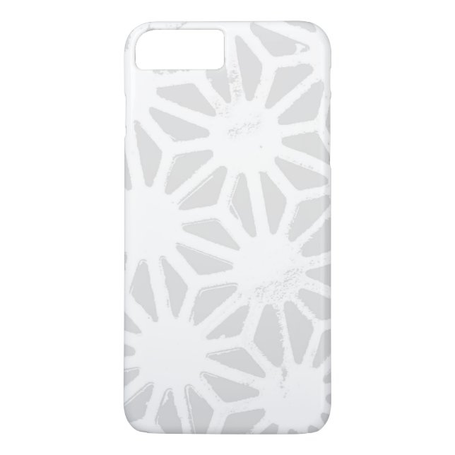 Funda De Case-Mate Para iPhone Patrón geométrico gris pálido (Reverso)