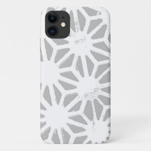 Funda Para iPhone 11 Patrón geométrico gris y blanco