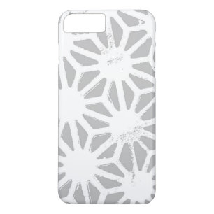 Funda Para iPhone 8 Plus/7 Plus Patrón geométrico gris y blanco