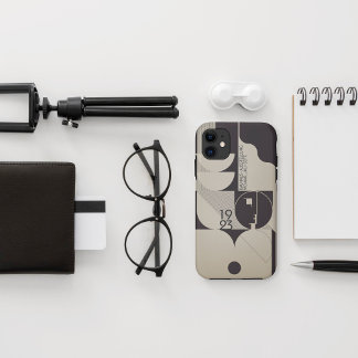 Funda Para iPhone 11 Patrón geométrico inspirado en Bauhaus