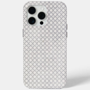Funda Para iPhone 15 Pro Max Patrón geométrico islámico beige
