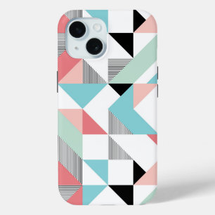 Funda Para iPhone 15 Patrón geométrico moderno