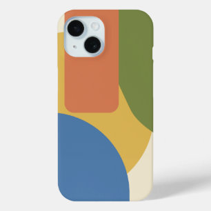 Funda Para iPhone 15 Patrón geométrico moderno de medio siglo - retro d