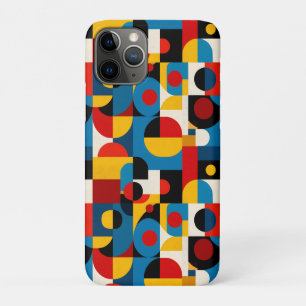 Funda Para iPhone 11 Pro Patrón geométrico moderno en estilo Bauhaus