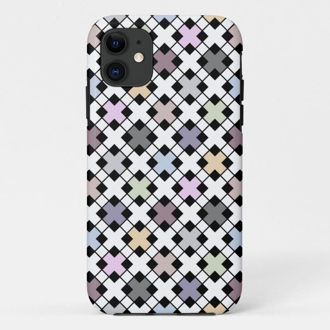 Funda De Case-Mate Para iPhone Patrón geométrico multicolor (Reverso)