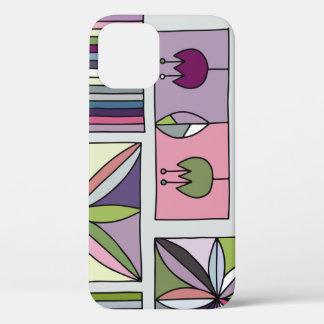 Funda Para iPhone 12 Patrón geométrico pintado a mano, de color vintage