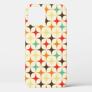 Funda Para iPhone 12 Patrón geométrico retro de estrellas coloridas