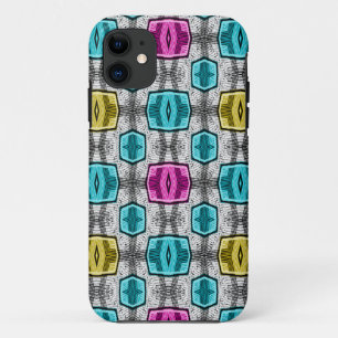 Funda Para iPhone 11 Patrón geométrico retro sesenta