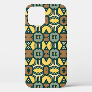 Funda Para iPhone 12 Patrón geométrico retro único, marineros vintage