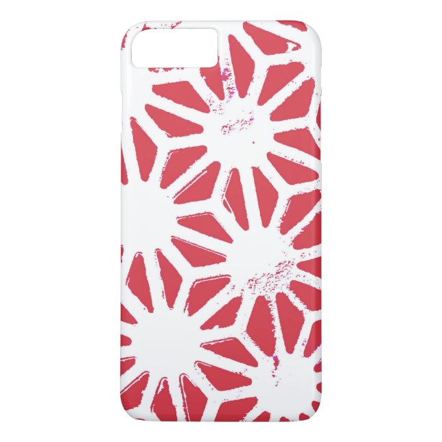 Funda De Case-Mate Para iPhone Patrón geométrico rojo (Reverso)