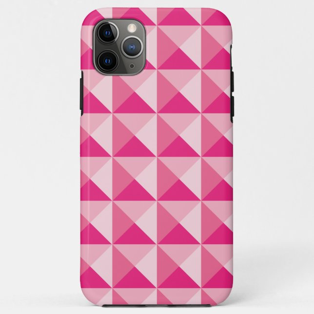 Funda De Case-Mate Para iPhone Patrón geométrico rosado (Reverso)