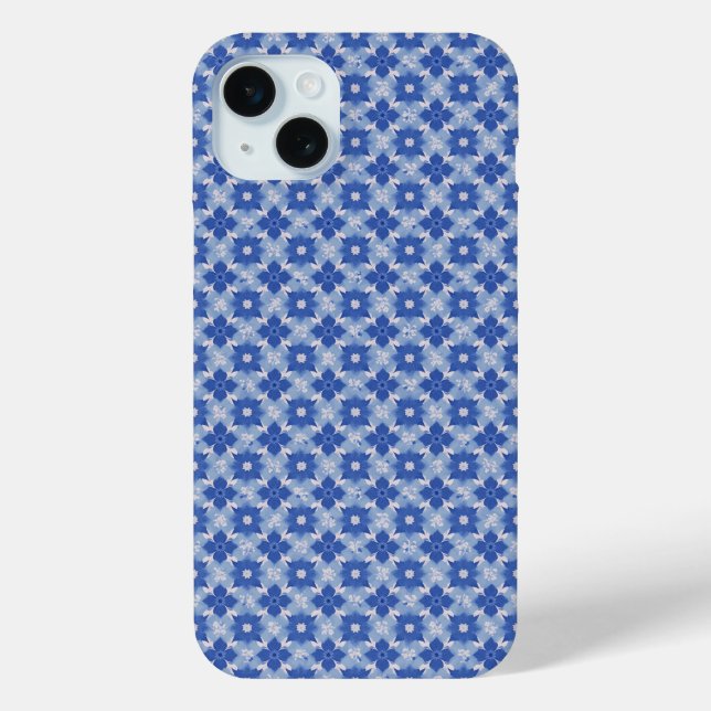 FUNDA DE Case-Mate PARA iPhone PATRÓN GEOMÉTRICO SIMPLE AZUL (Reverso )