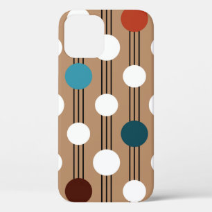 Funda Para iPhone 12 Patrón geométrico sin soldadura con círculos