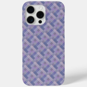 Funda Para iPhone 15 Pro Max Patrón geométrico tejido azul púrpura