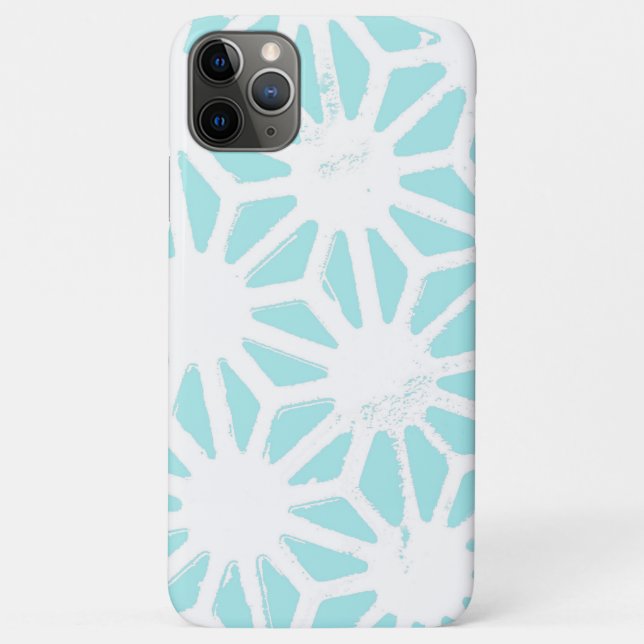 Funda De Case-Mate Para iPhone Patrón geométrico turquesa (Reverso)