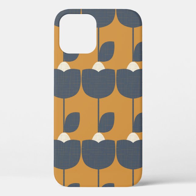Funda De Case-Mate Para iPhone Patrón geométrico uniforme abstracto moderno con s (Reverso )