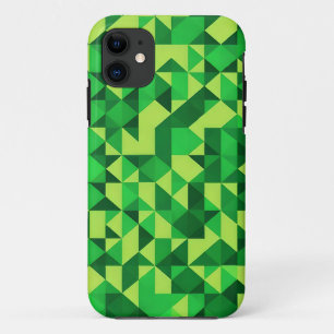 Funda Para iPhone 11 Patrón geométrico verde en el Día de San Patricio