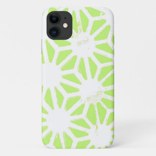 Funda Para iPhone 11 Patrón geométrico verde limón
