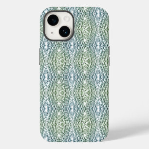 Funda Para iPhone 14 De Case-Mate Patrón geométrico verde y azul