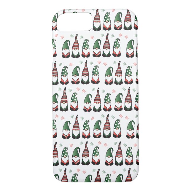 Funda De Case-Mate Para iPhone Patrón Gnomes de navidades (Reverso)