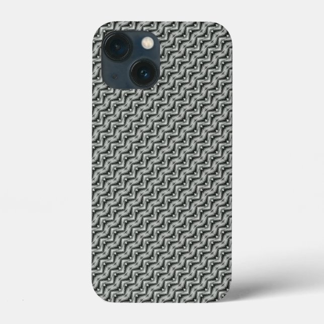 Funda De Case-Mate Para iPhone Patrón gris abstracto (Reverso )