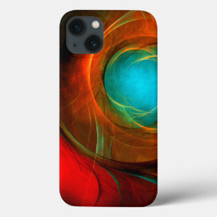 Funda Para iPhone 13 Patrón Guay de Bella Artes de resumen moderno de o