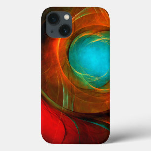 Funda Para iPhone 13 Patrón Guay de Bella Artes de resumen moderno de o
