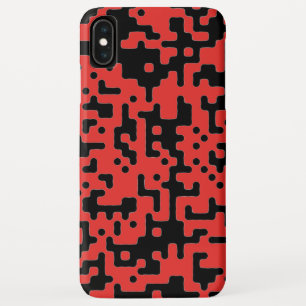 Funda Para iPhone XS Max Patrón Guay de Moda roja y negra