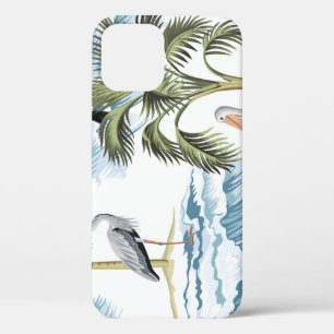 Funda Para iPhone 12 Patrón hawaiano vintage, floral de verano.
