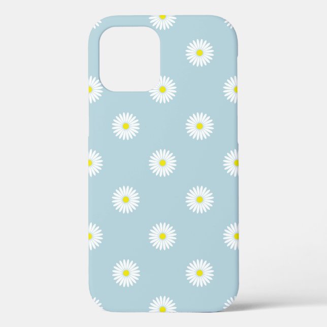 Funda De Case-Mate Para iPhone Patrón ilustrativo de mareas en azul pálido (Reverso )