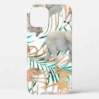 Funda Para iPhone 12 Patrón incoloro dibujado a mano sin costura con ag