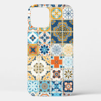 Patrón incomparable con azulejos portugueses. ilus