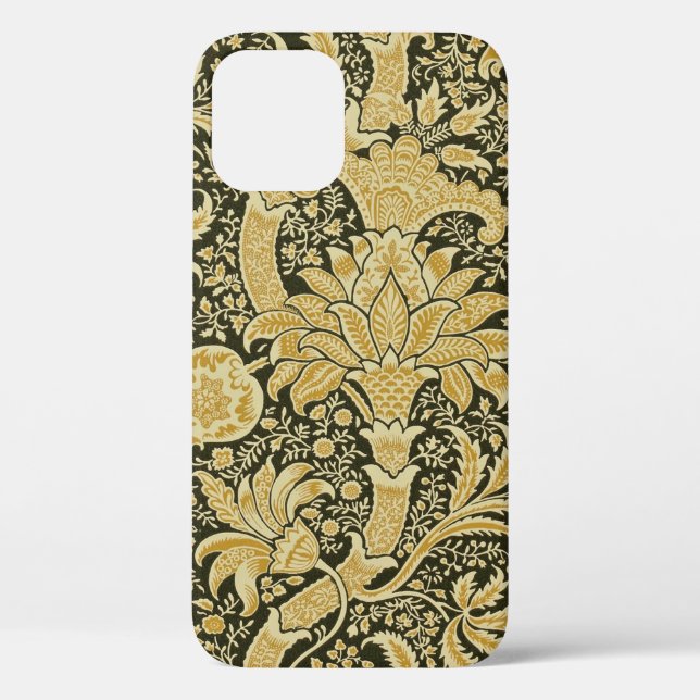 Funda De Case-Mate Para iPhone Patrón Indio Dorado, William Morris (Reverso )