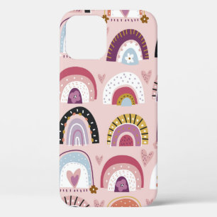 Funda Para iPhone 12 Patrón infantil sin costuras con dibujo abstracto