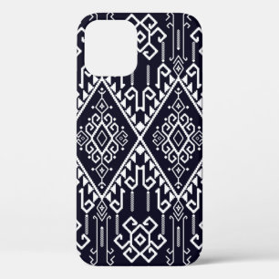 Funda Para iPhone 12 Patrón ininterrumpido de etnias tribales