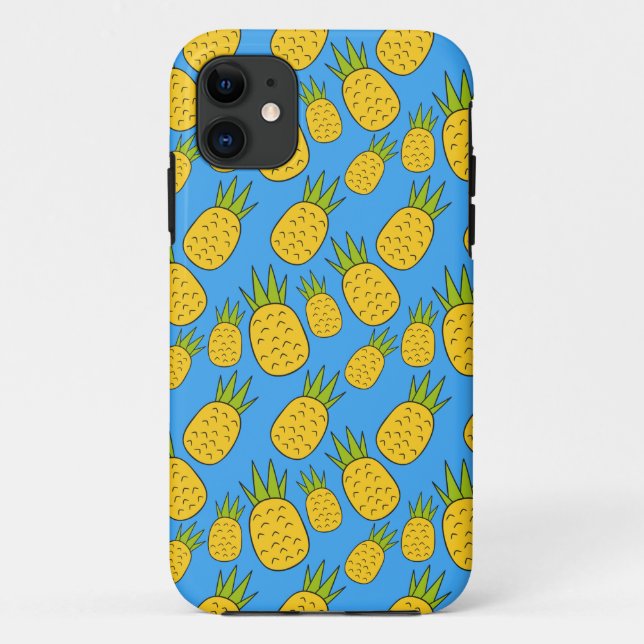 Funda De Case-Mate Para iPhone Patrón ininterrumpido de frutas | Patrón de superf (Reverso)