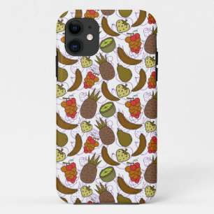 Funda Para iPhone 11 Patrón ininterrumpido de frutas   Patrón de superf