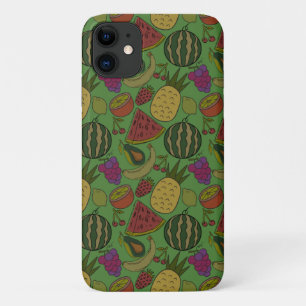 Funda Para iPhone 11 Patrón ininterrumpido de frutas   Patrón de superf