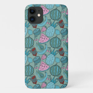 Funda Para iPhone 11 Patrón ininterrumpido de frutas   Patrón de superf