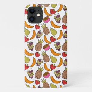 Funda Para iPhone 11 Patrón ininterrumpido de frutas   Patrón de superf