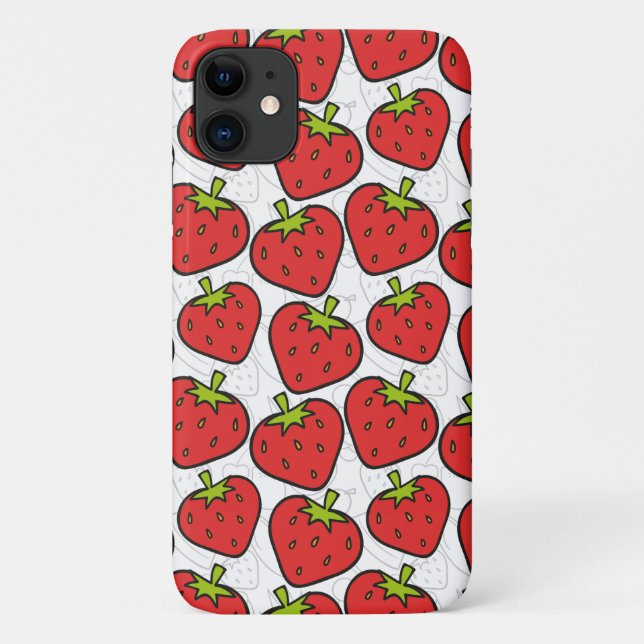Funda De Case-Mate Para iPhone Patrón ininterrumpido de frutas | Patrón de superf (Reverso)