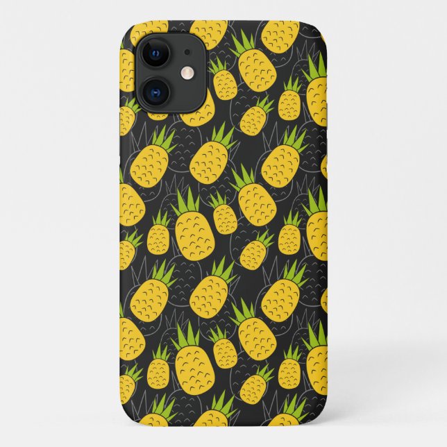 Funda De Case-Mate Para iPhone Patrón ininterrumpido de frutas | Patrón de superf (Reverso)